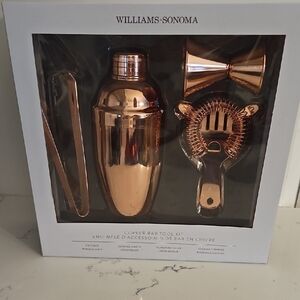 Williams Sonoma Copper Bar Set